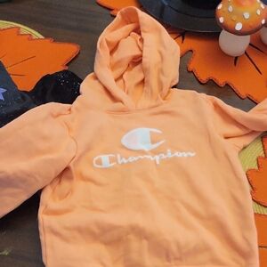 Champion Kids Hoodie in Bright Orange